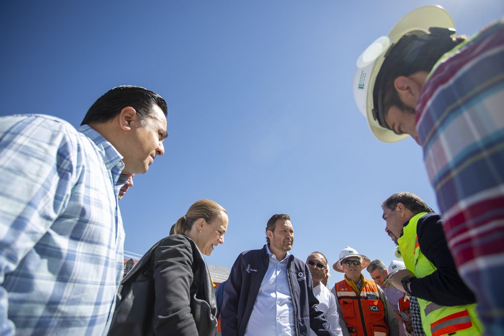 Gobernador supervisa avance de obra en Paseo 5 de Febrero
