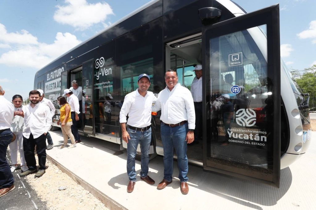 Ie-Tram, un tranvía en un autobús en Mérida