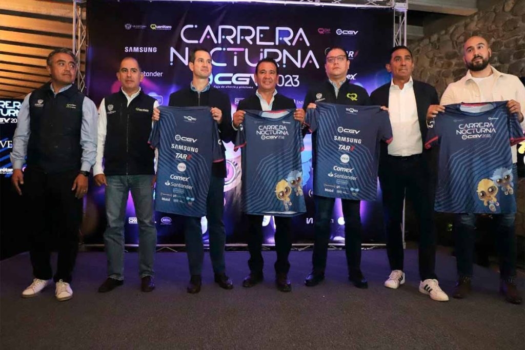 Carrera Nocturna CGV 2023 cuenta con playera y medalla de lujo