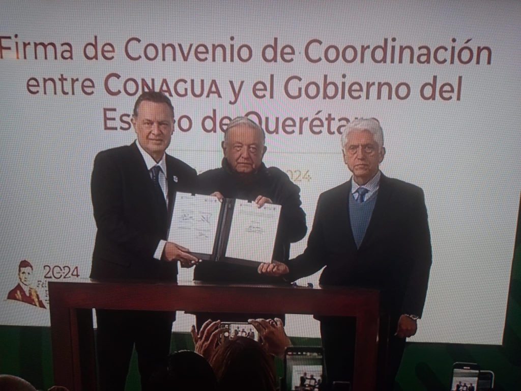 Agua para todos en Querétaro, firman convenio