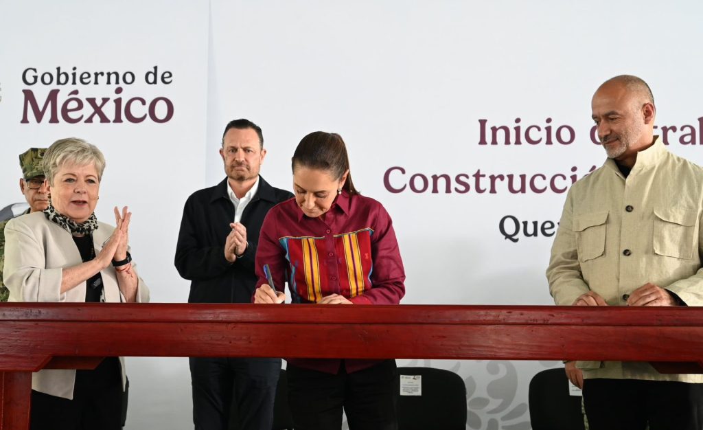 Protestas por la Reforma Judicial en la visita de Sheinbaum a Querétaro