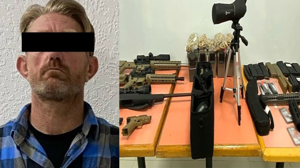 Estadounidense es detenido al intentar ingresar armas ilegales
