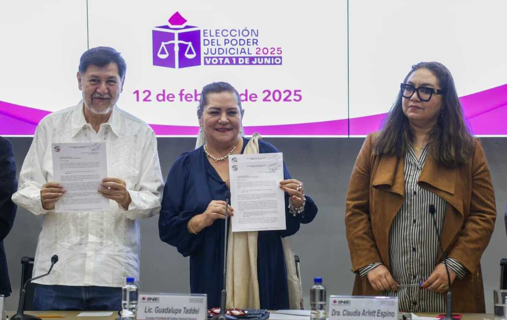 INE recibe listas para elección del Poder Judicial