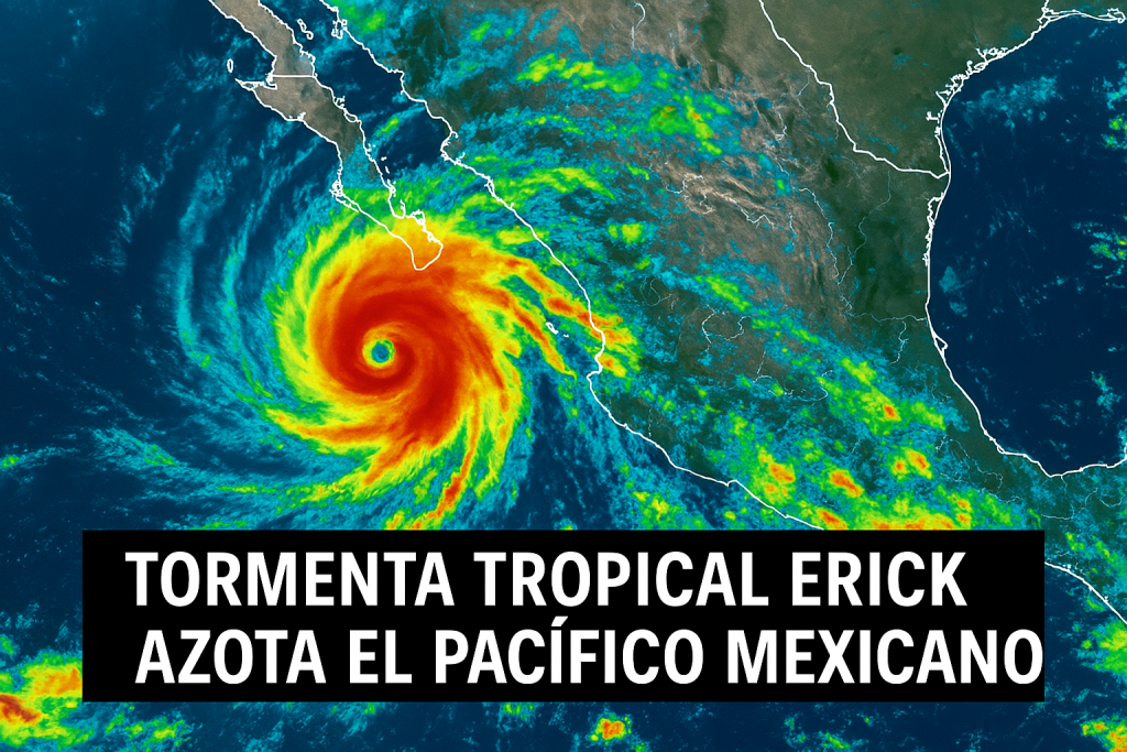 Tormenta tropical Erick impacta el Pacífico mexicano