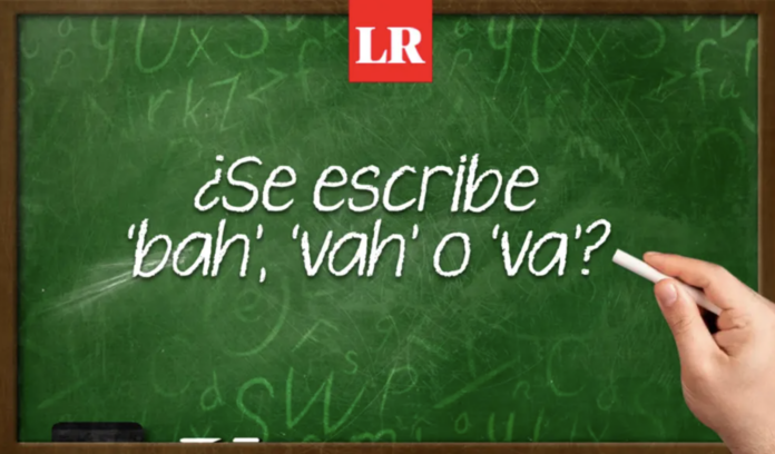 Cómo se escribe va