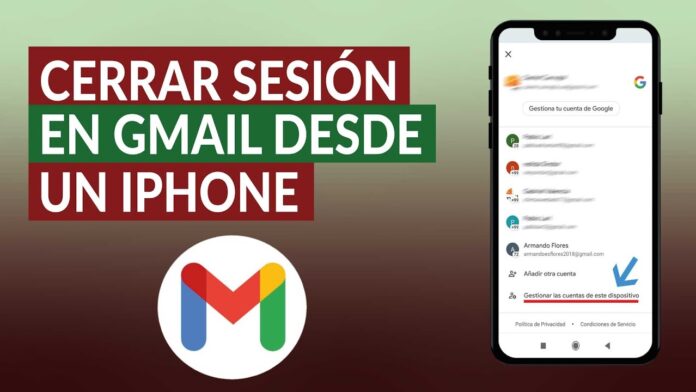Cómo cerrar sesión de Gmail desde un dispositivo móvil