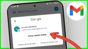 Cómo cerrar sesión de Gmail desde un dispositivo móvil