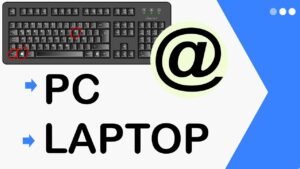 Cómo tipear arroba en el teclado de laptop, PC o MAC