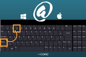 Cómo tipear arroba en el teclado de laptop, PC o MAC
