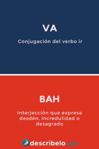 Cómo se escribe va