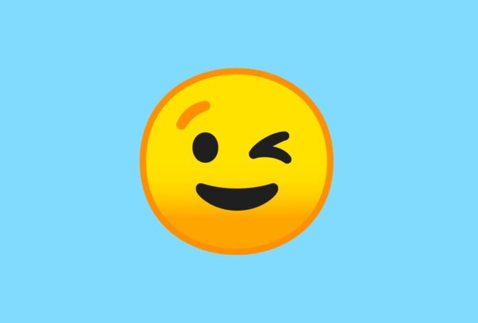 emoji con ‘carita que guiña un ojo'