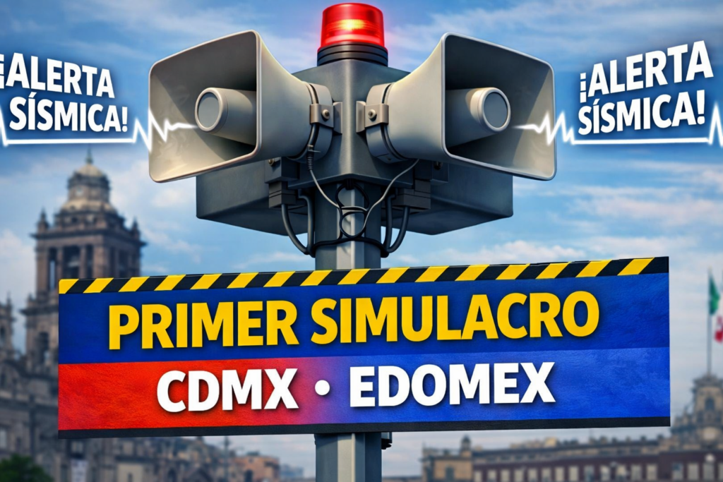 Simulacro de sismo sonará en CDMX y Edomex el 18 de febrero