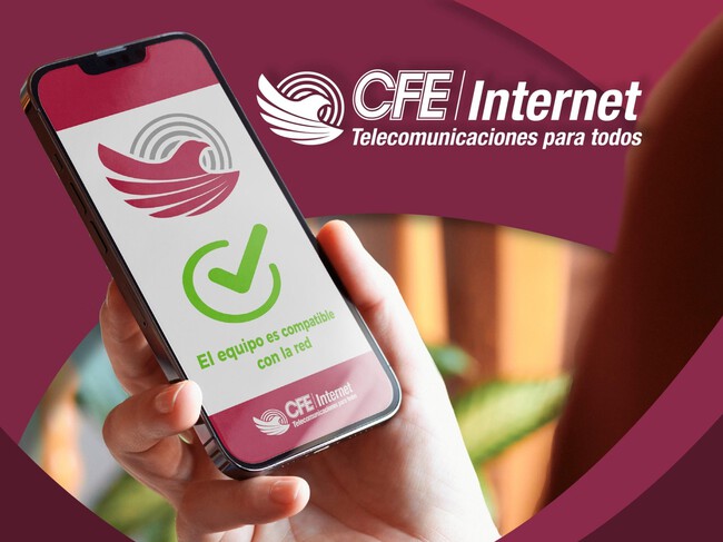 Tabla de precios y paquetes mensuales, semestrales y anuales de CFE Internet.