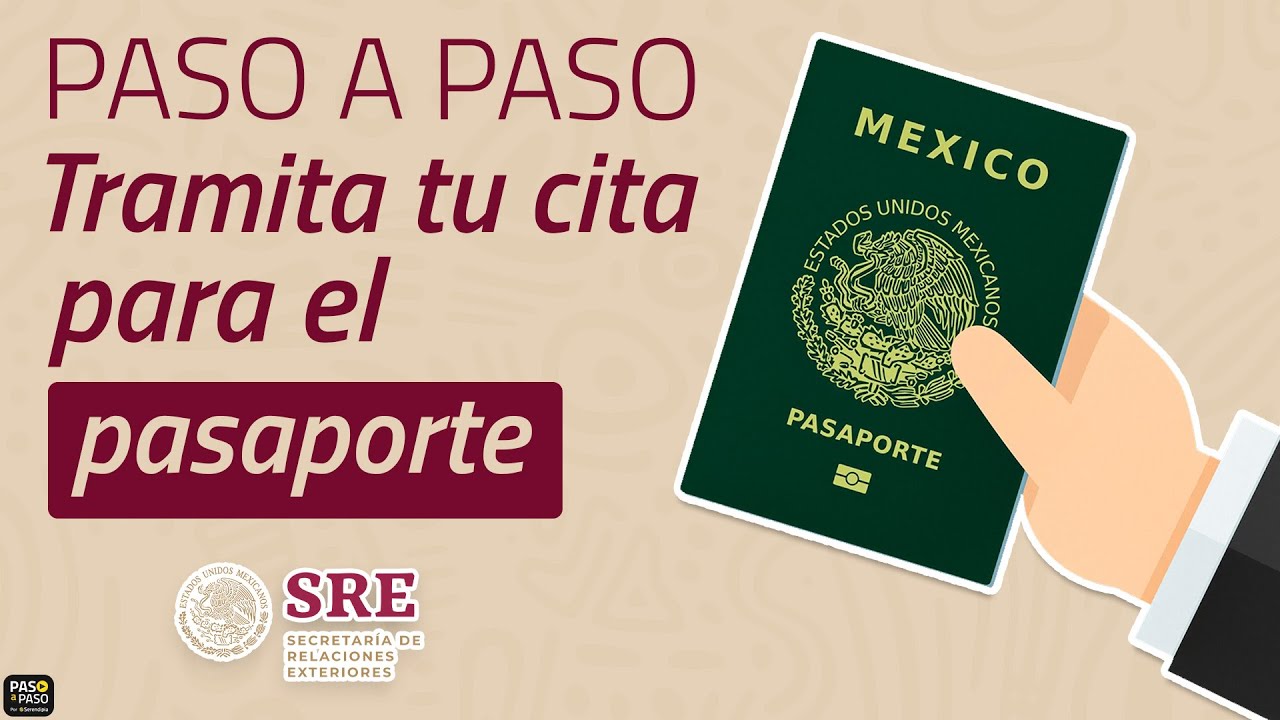 agendando cita para el pasaporte mexicano a través del portal oficial de la Secretaría de Relaciones Exteriores.