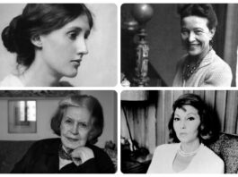 Mejores libros feministas para entender la igualdad de género Retrato de Virginia Woolf y portada de su ensayo Una habitación propia.