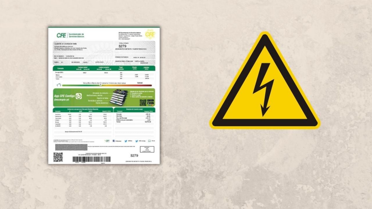 Recibo de luz CFE
