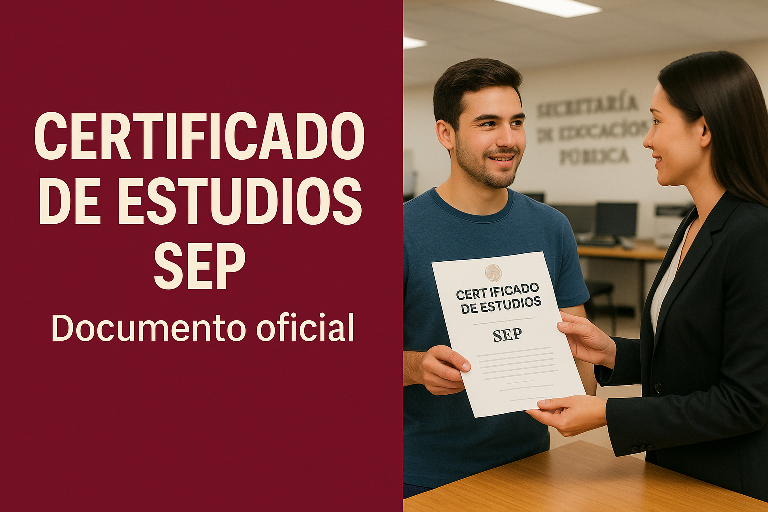 Certificado de estudios SEP