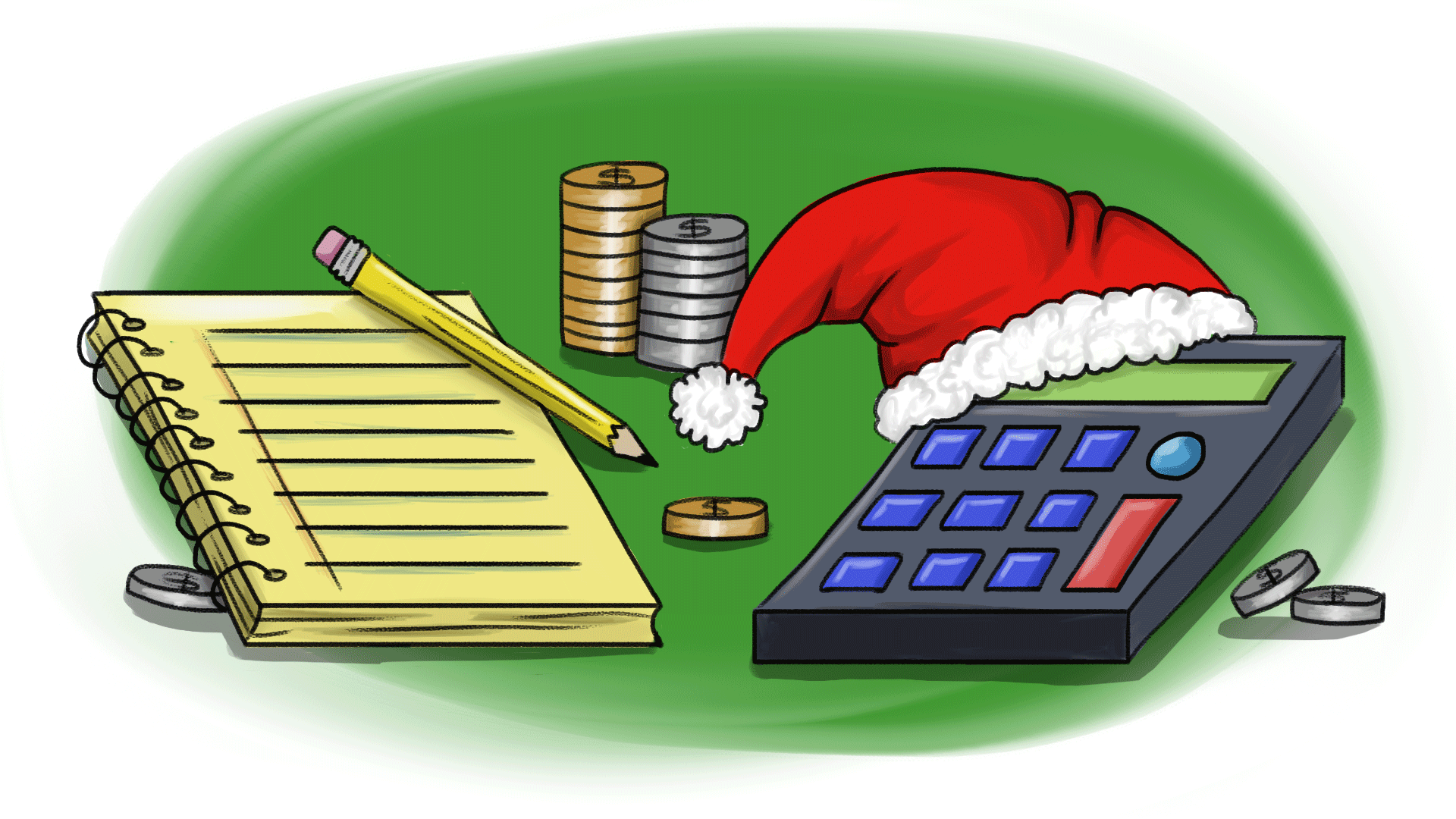 Ejemplo de cálculo de aguinaldo proporcional escrito en pizarra con fórmula salario diario por quince días entre 365 por días trabajados