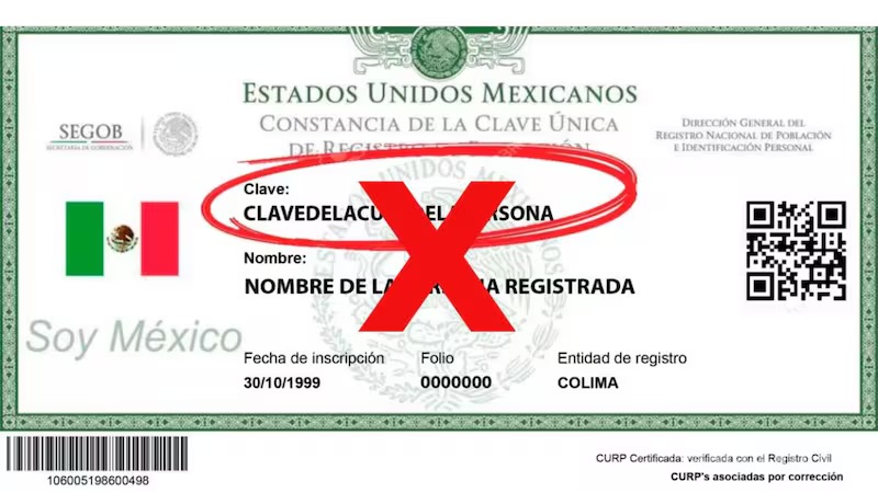 Error ortográfico en tu CURP que te impedirá titularte o jubilarte