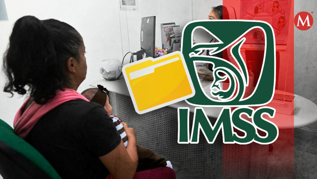 Persona en ventanilla de Subdelegación del IMSS presentando documentos para aclaración de semanas cotizadas con empleada revisando expediente