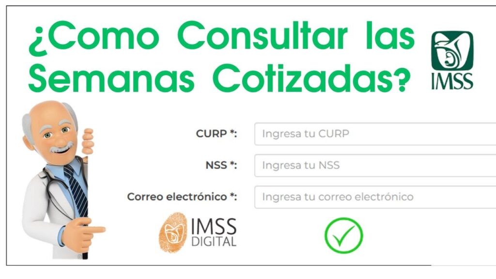 Reporte de semanas cotizadas del IMSS impreso mostrando historial laboral con periodos de cotización y nombre del asegurado