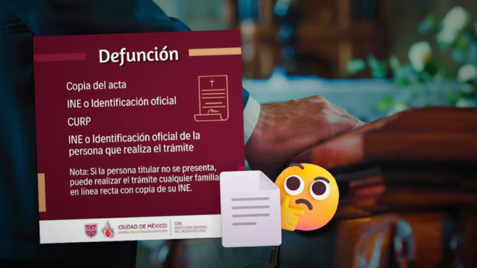 acta de defunción en México