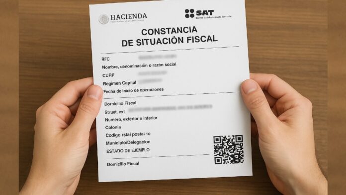 Constancia de situación fiscal SAT