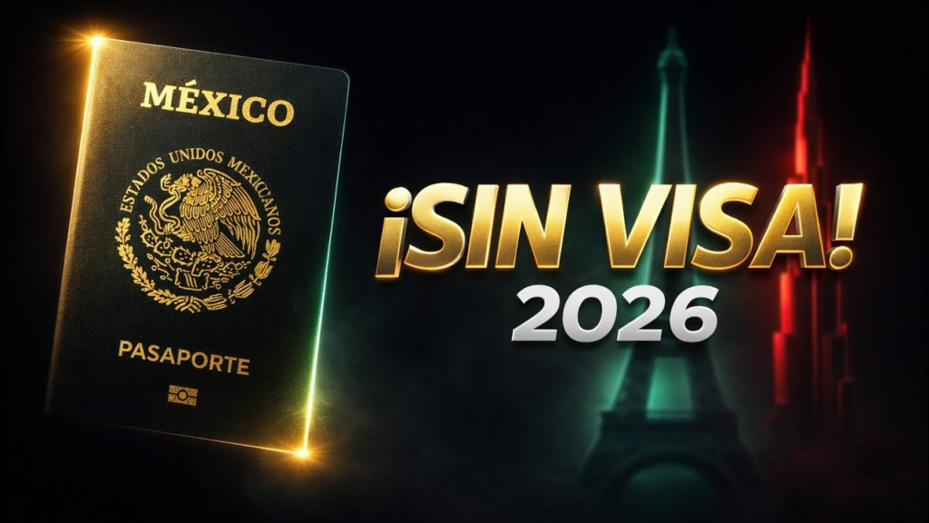 Países sin visa para mexicanos en 2026