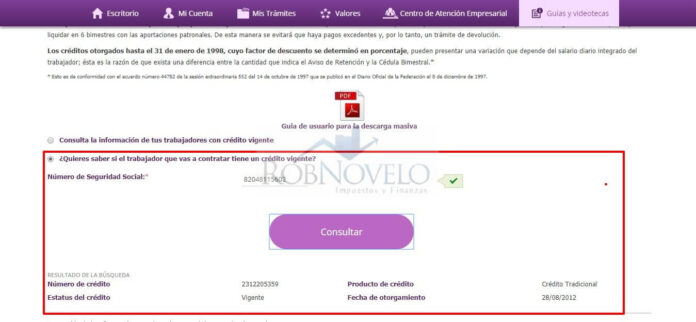 historial crediticio infonavit