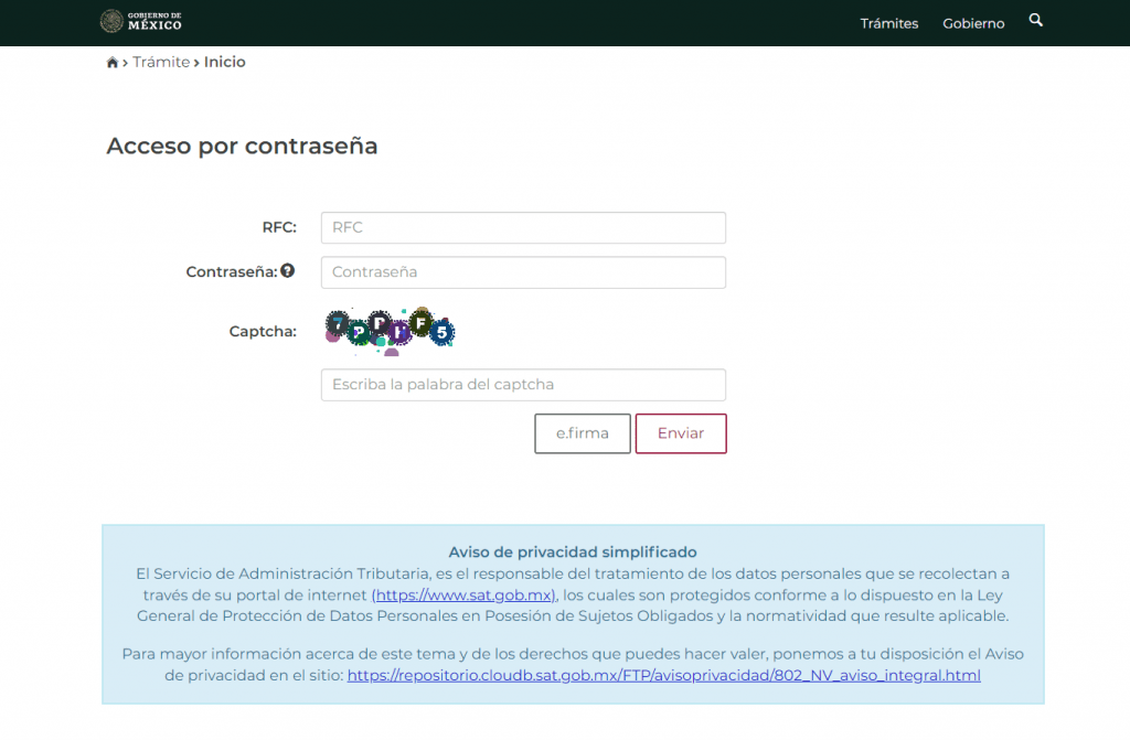 sat te bloquea el rfc