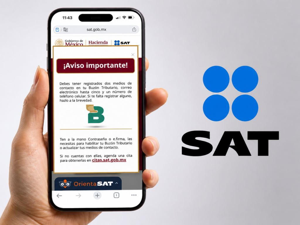 Aviso actualización SAT 2026 es obligatorio si cambias tu actividad económica