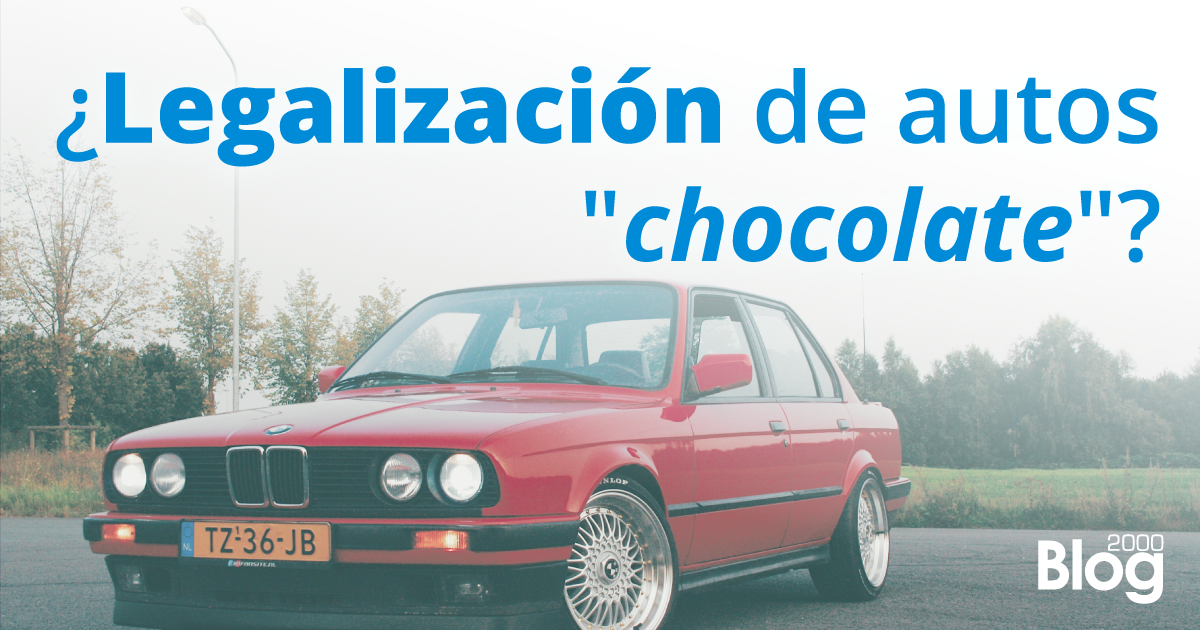 Legalización de autos chocolate