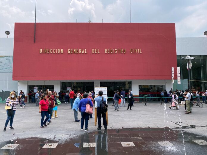 Oficinas del Registro Civil de la Ciudad de México, donde se realiza el cambio de nombre legal