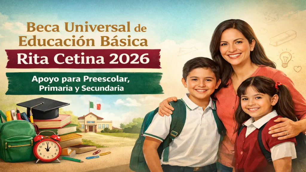 Beca Rita Cetina para secundaria abre registro y entrega hasta 2,600 pesos