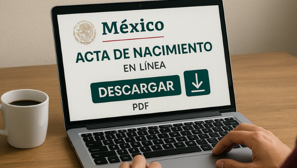 Acta de nacimiento en línea se descarga gratis solo en estos casos
