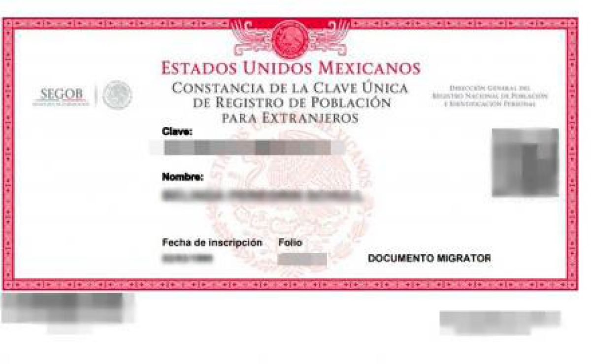CURP para extranjeros