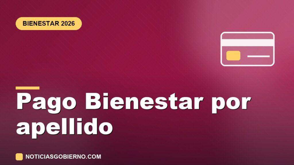 Pensión Bienestar julio-agosto 2026: día exacto de pago según la letra de tu apellido