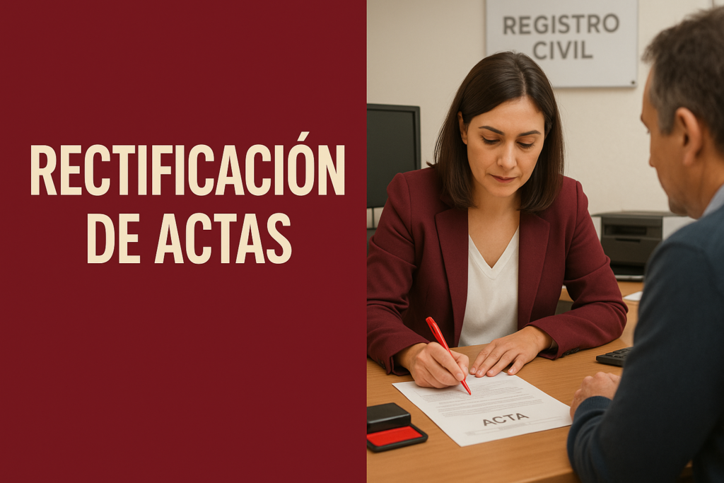 Rectificación de acta sin juicio: así puedes corregirla en ventanilla