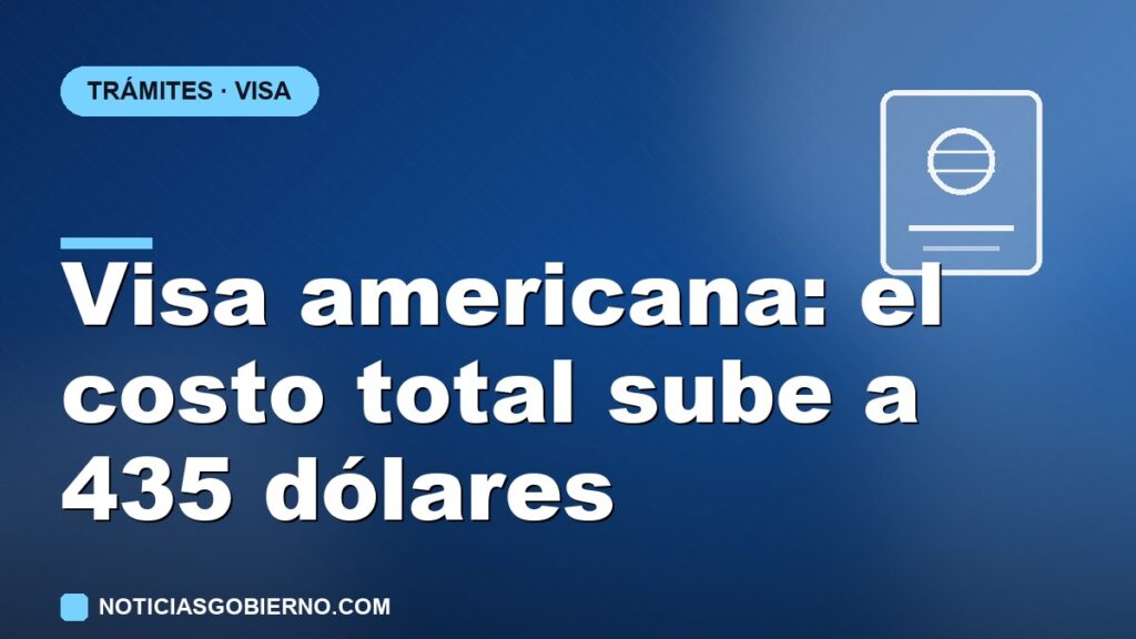 ¿Cuánto cuesta la visa americana? Con la Visa Integrity Fee el total sube a unos 435 dólares