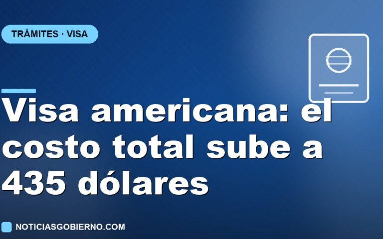 ¿Cuánto cuesta la visa americana? Con la Visa Integrity Fee el total sube a unos 435 dólares
