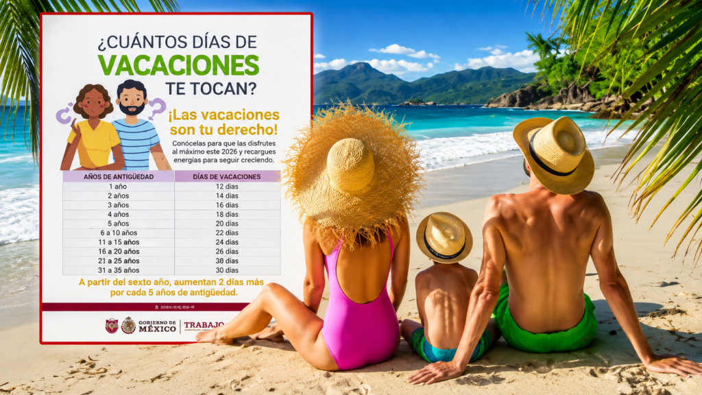 Vacaciones dignas 2026 ya tienen definidos los días que te corresponden