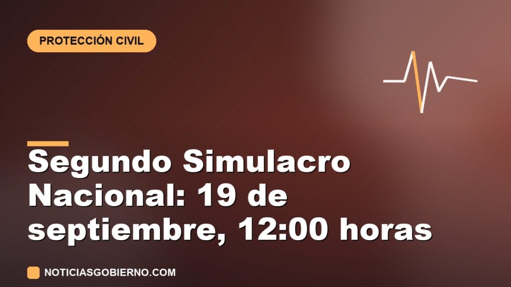 Segundo Simulacro Nacional 2026: 19 de septiembre a las 12:00 y con alerta en tu celular