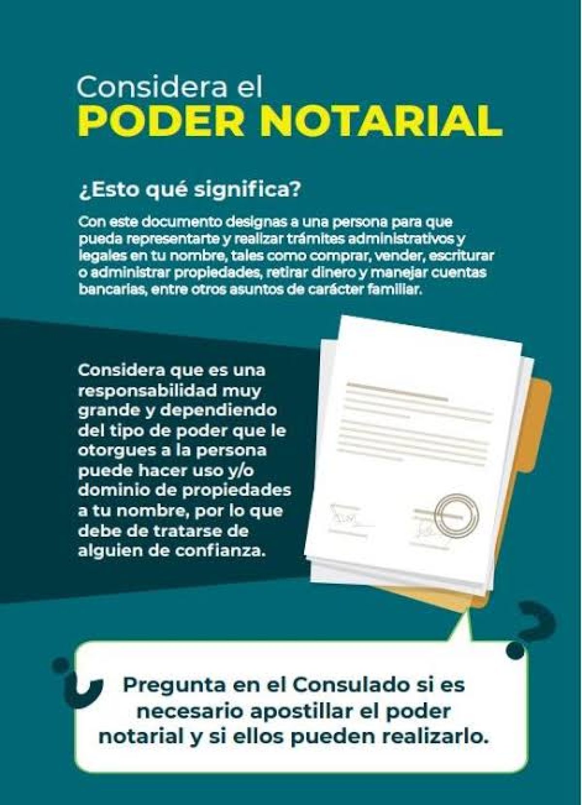 Cómo tramitar un poder notarial?