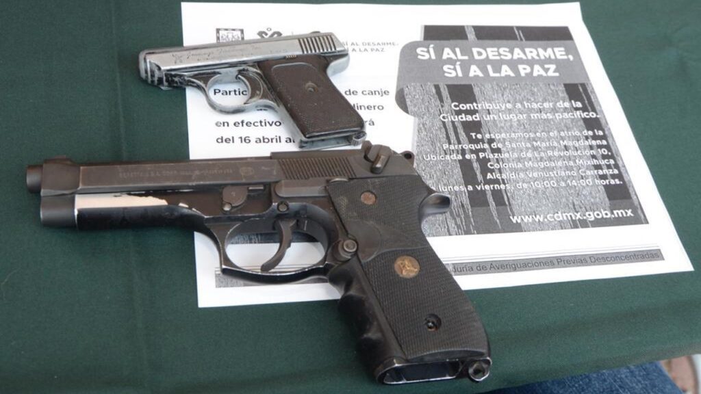 Canje de armas en CDMX: 2 mil 87 armas y 130 mil cartuchos entregados en 114 parroquias; cómo funciona Sí al Desarme, Sí a la Paz y qué se puede llevar