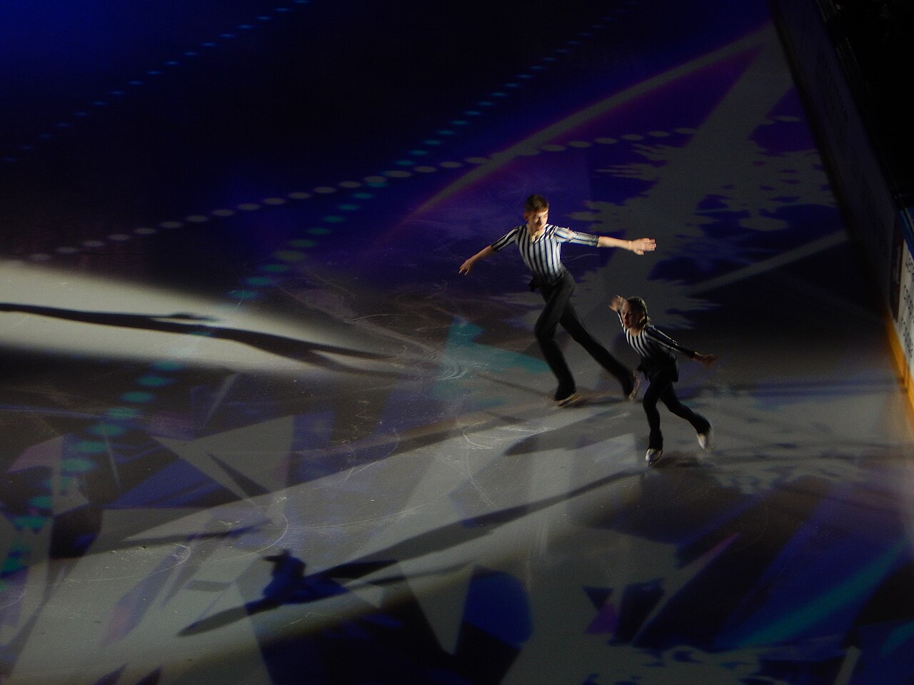 Espectáculo de patinaje sobre hielo similar al anunciado en la Feria de Pachuca