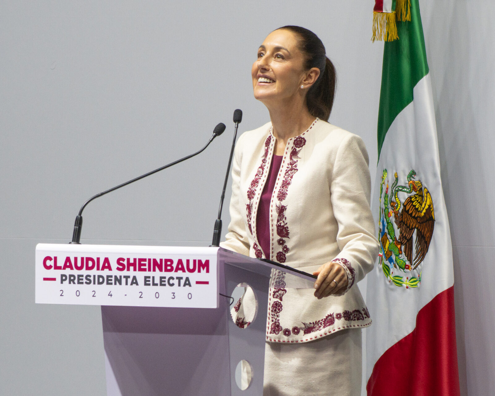 Retrato de la presidenta de México Claudia Sheinbaum