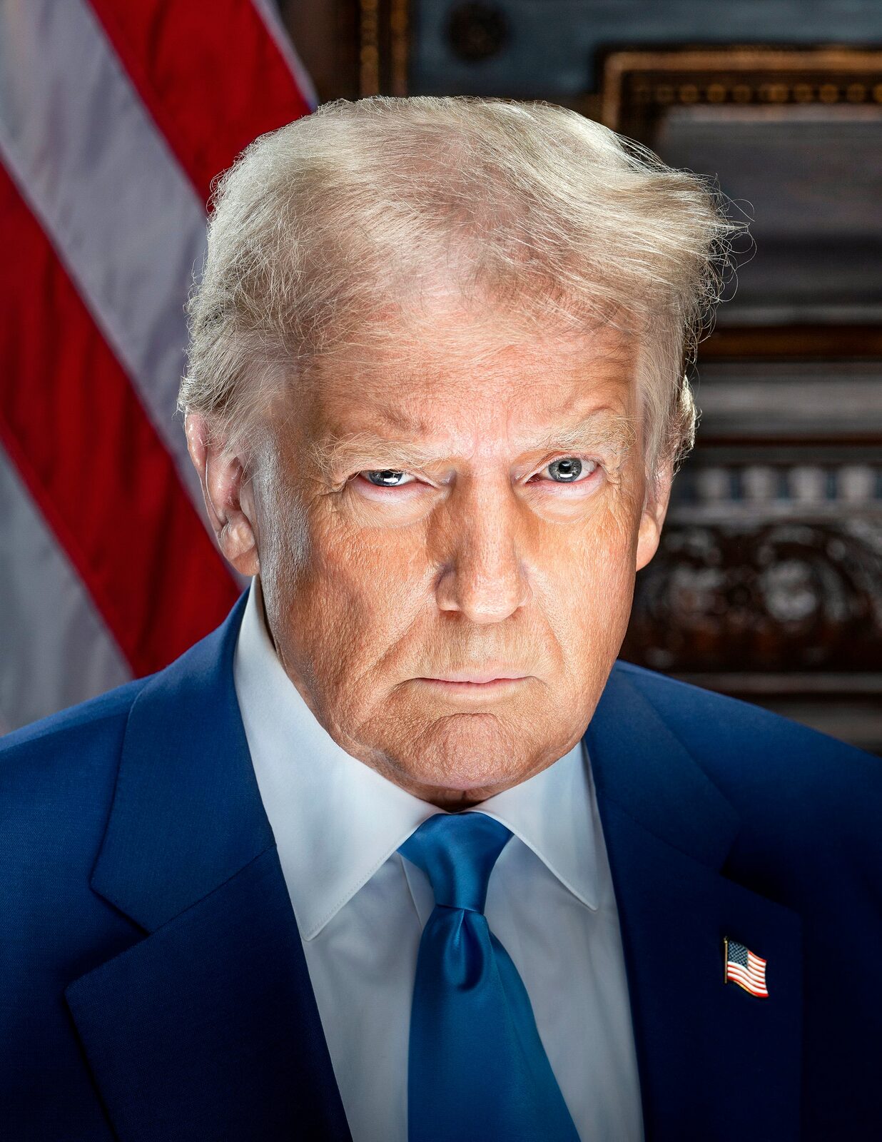 Retrato oficial del presidente de Estados Unidos Donald Trump