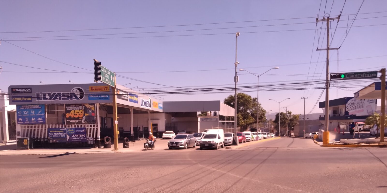 avenida Ejército Mexicano en Mazatlán, Sinaloa, zona del refuerzo de seguridad