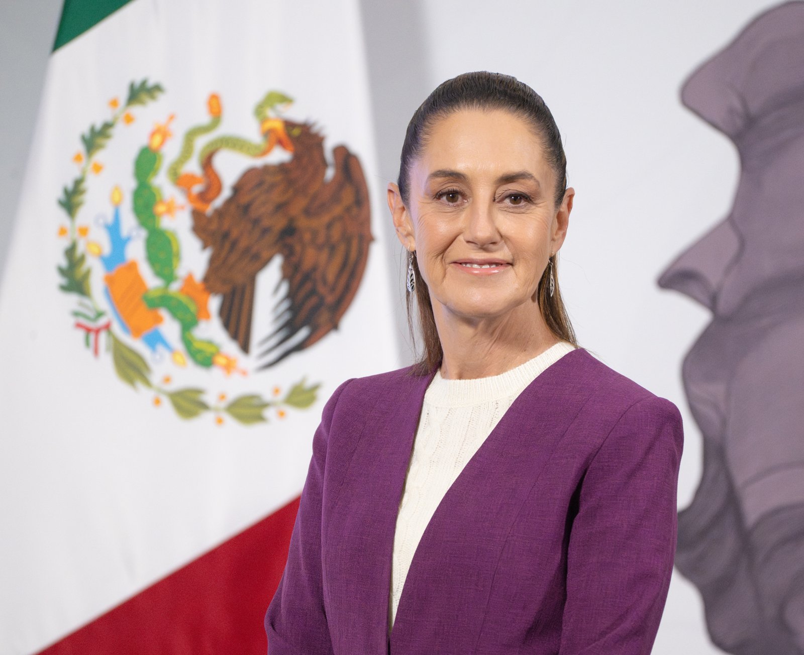 Claudia Sheinbaum durante un evento público en 2025