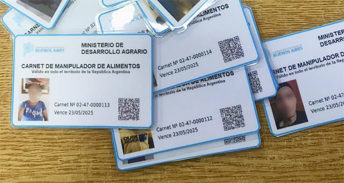 Tarjeta de control sanitario